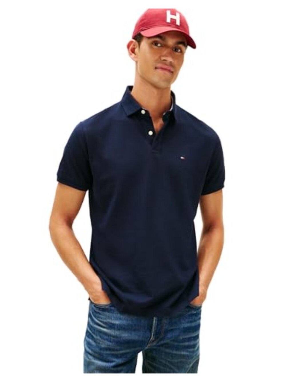Men's Cotton Pique Polo Shirt Short Sleeve Regular Fit Casual Golf Shirt
